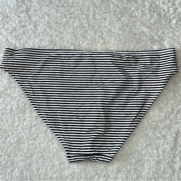 Aerie Classic Bikini Bottoms Black & White Stripped Small NWT - Picture 3 of 4